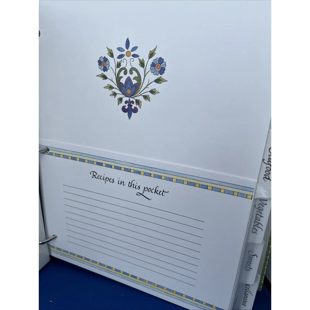 The Family Recipe Collection Book Binder With Tabs & Recipe Pages & Pockets 12